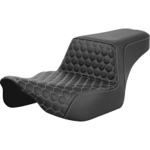 Honeycomb Step-Up Seat — 30.5 in overall length, 16 in driver length, Black