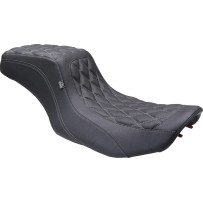 Asiento Squareback Doble Diamante — 2 plazas, negro