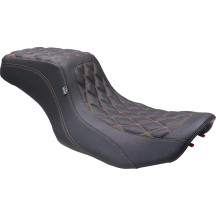 Asiento Double Diamond Squareback — 2 plazas, Negro