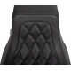 Double Diamond Squareback Seat — 2-Up, Black