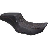 Asiento Double Diamond Squareback — 2 plazas, Negro