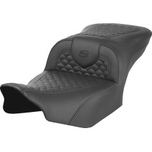 Dragon Scale Stitch Roadsofa™ Seat — Black, 30-1/2" overall