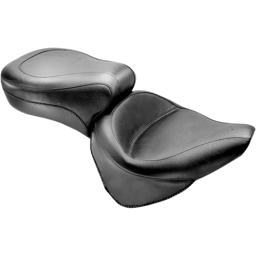 Vintage Style Seat — 31 in overall length, 17-1/2 in driver width, Black