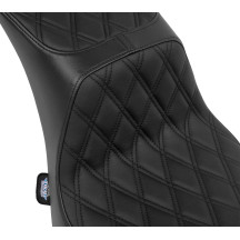 Asiento Performance Predator 2-Up — 12" ancho conductor, 29" largo total, 9" ancho trasero, Negro
