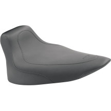 Tripper™ Synthetic Leather Solo Seat — Black, 17" driver length, 12" width, 19" overall