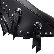 Wide Solo Seat with Removable Backrest — 16.5" L x 17.5" W, backrest 7" H x 12" W, Black