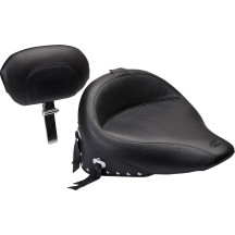 Wide Solo Seat with Removable Backrest — 16.5" L x 17.5" W, backrest 7" H x 12" W, Black