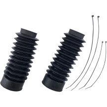 Fork Boots — 49.00 mm (1.93") tube, 228.60 mm (9.00") length, black