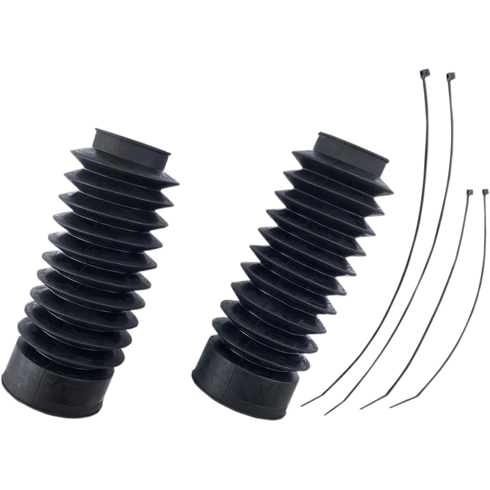 Fork Boots — 49.00 mm (1.93") tube, 228.60 mm (9.00") length, black