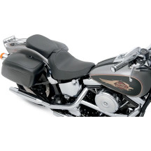 Backrest Compatible Solo Seat — 47 cm overall length, 30.5 cm rider length, 28 cm rider width, Black
