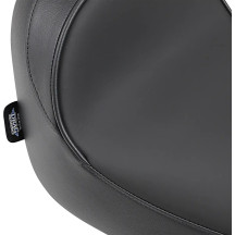 Backrest Compatible Solo Seat — 47 cm overall length, 30.5 cm rider length, 28 cm rider width, Black