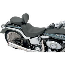 Backrest Compatible Solo Seat — 23-1/4 in overall length, black, backrest receptacle