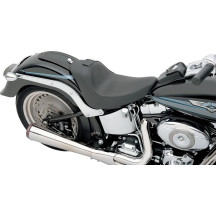 Backrest Compatible Solo Seat — 23-1/4 in overall length, black, backrest receptacle