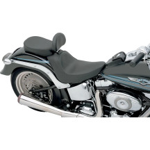 Backrest Compatible Solo Seat — 23-1/4 in overall length, black, backrest receptacle