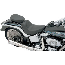 Backrest Compatible Solo Seat — 23-1/4 in overall length, black, backrest receptacle