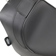 Asiento individual compatible con respaldo — Negro, 48,3 cm (19"), baja 1,27 cm