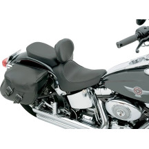 Asiento individual compatible con respaldo — Negro, 48,3 cm (19"), baja 1,27 cm