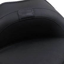 Wide Solo Seat with Removable Backrest — 15 in L, 16 in W, Backrest 7 in H×12 in W, Black