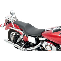 Predator Seat — Black, 76 cm overall length, 1 in lower than stock, fits most H-D sissy bars