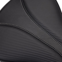 Dominator Pillion Pad — 31.8 cm rear length, 28 cm rear width, Black, Gray