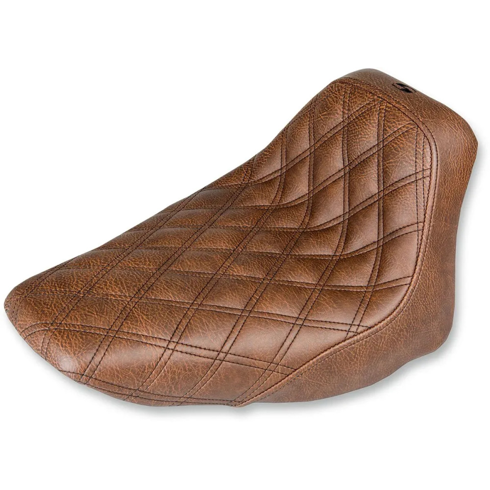 Renegade Lattice Stitch Solo Seat — 30.5 cm (12") length, 23 cm (9") width, Brown