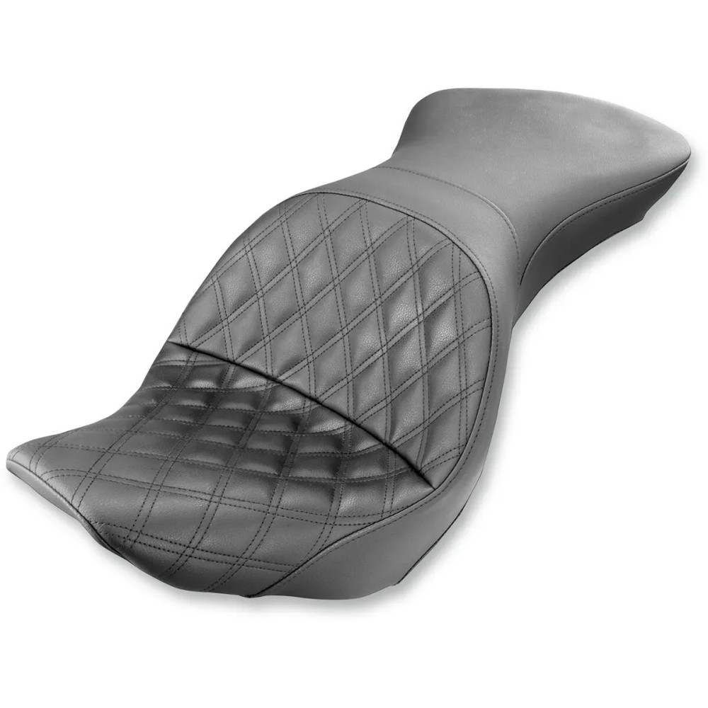 Explorer Lattice Stitch Seat — 78 cm (30-3/4"), fits standard tank, Black
