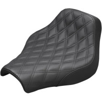 Renegade Lattice Stitch Solo Seat — 12" length, 13.5" width, Black
