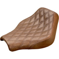 Renegade Lattice Stitch Solo Seat — 30.5 cm (12"), 34.5 cm (13-1/2"), Brown