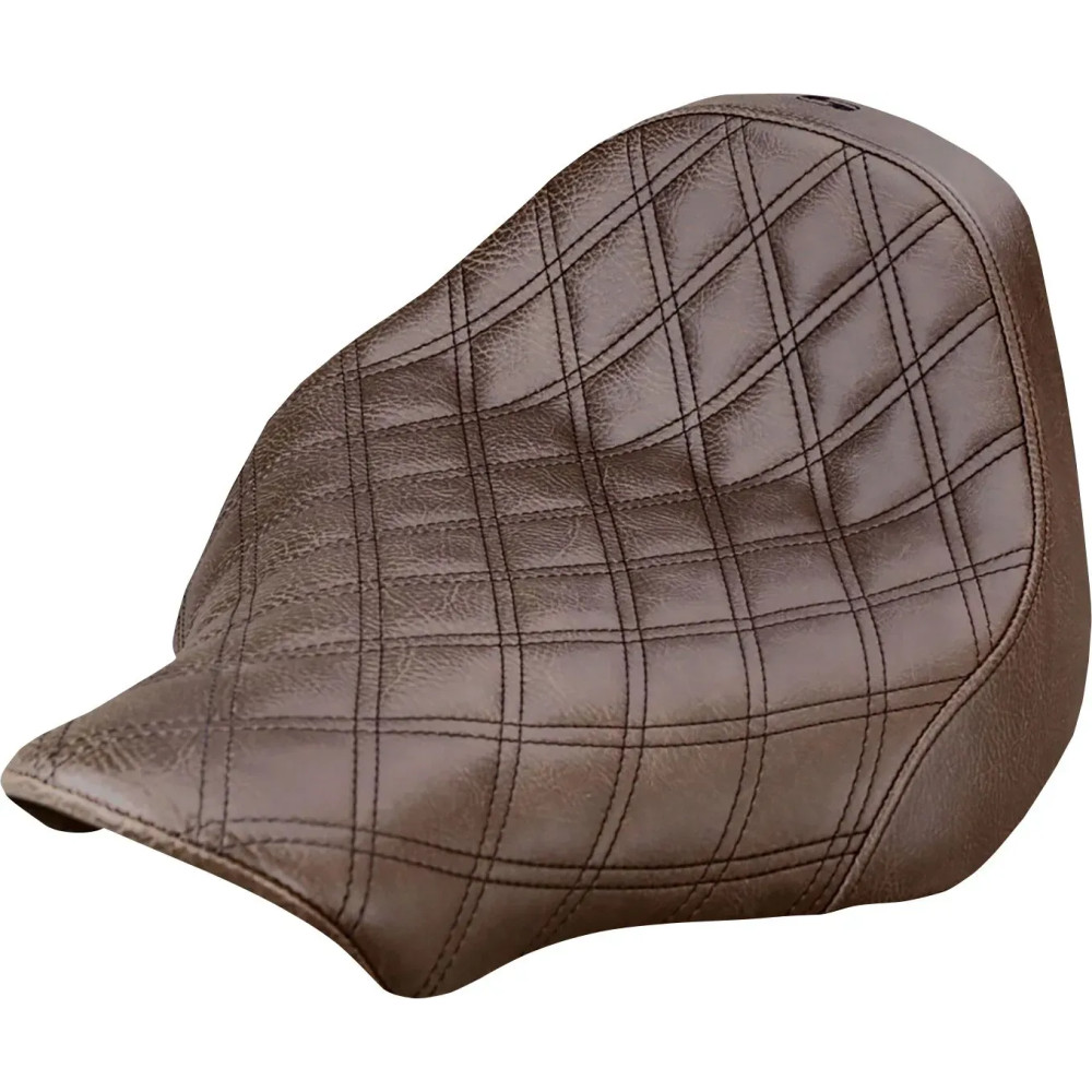 Renegade Lattice Stitch Solo Seat — 33 cm (13"), 32.5 cm (12-3/4"), Brown