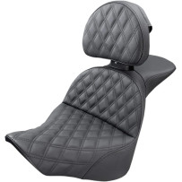 Explorer Lattice Stitch Seat — 72.5 cm (28.5 in), fits standard tank, Black