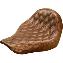 Renegade Lattice Stitch Solo Seat — 33.5 cm (13-1/4") length, 33 cm (13") width, Brown
