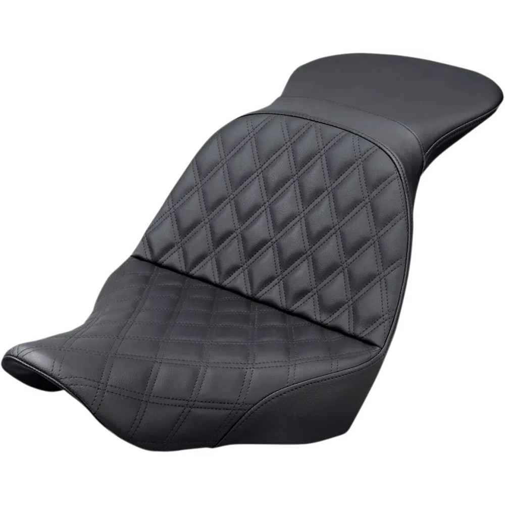 Explorer Lattice Stitch Seat — 36 cm (14-1/4") driver length, 37 cm (14-1/2") driver width, Black
