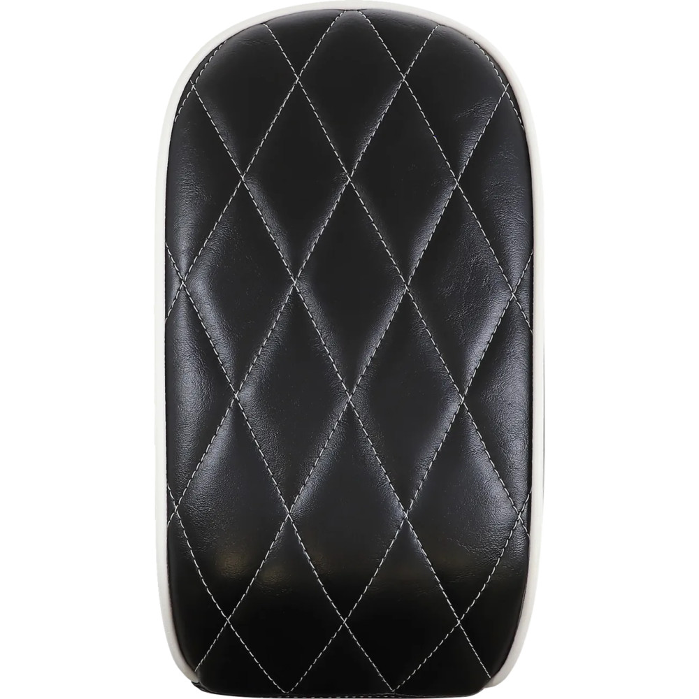 Bare Bones Series Pillion Pad — 11" × 7", fits standard tank, Black