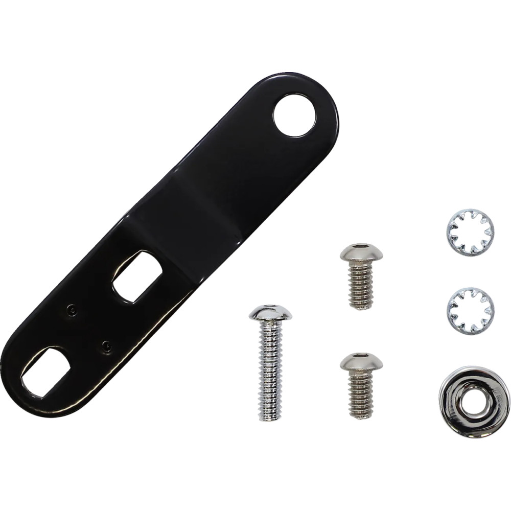 Bare Bones Series Pillion Pad — 25.5 cm (10") length, 15–18 cm (6"–7") tapered, Black