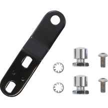 Bare Bones Series Pillion Pad — 23 cm (9") rear, 16.5–18 cm (6.5"–7") tapered, fits standard tank, Black