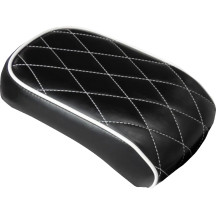 Bare Bones Solo Seat Pillion Pad — 7" wide, Black