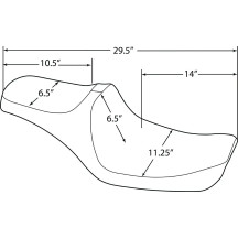 Predator III Seat — Black, 75 cm (29-1/2")
