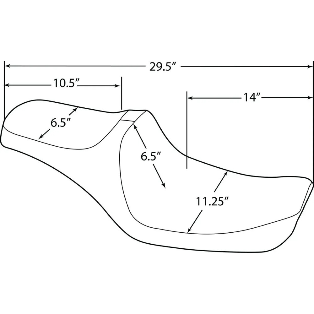 Predator III Seat — Black, 75 cm (29-1/2")