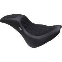 Kodlin Signature Series Fastback™ Seat — 29 cm (11-1/2") driver, 14 cm (5-1/2") rear, One-piece 2-up, Black, Gray