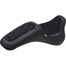 Kodlin Signature Series Fastback™ Seat — 29 cm (11-1/2") driver, 14 cm (5-1/2") rear, One-piece 2-up, Black, Gray