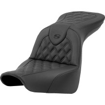 Roadsofa™ Lattice Stitch Seat — Driver 37 cm × 33 cm, Overall 76 cm, Black