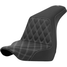 Lattice Stitch Step-Up Seat — Black, 14-1/4" driver, 28-3/4" overall
