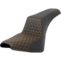 Honeycomb Step-Up Seat — 35 cm (13-3/4") driver length, 26 cm (10-1/4") driver width, Black, Orange