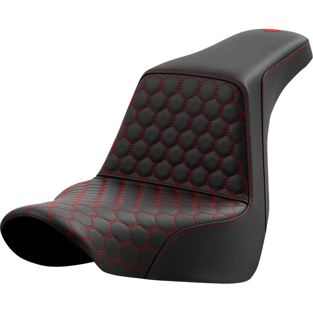 Honeycomb Step-Up Seat — 73 cm overall length, 36 cm driver length, Black