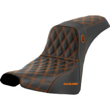 Pro Series SDC Performance Grip Seat — 31-1/2" overall, 14" driver, 11" driver width, Black/Orange