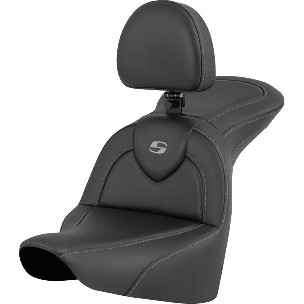 RoadSofa™ Seat — 77.5 cm overall, driver 35.5×38 cm, rear 29.2×30.5 cm, Black