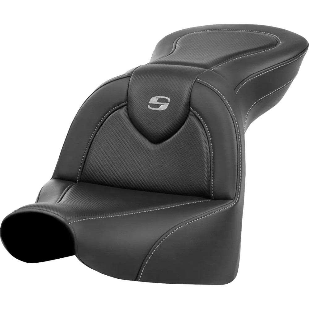 Roadsofa™ Standard Reach Seat — 28" overall, 14" driver width, fits standard tank, Black