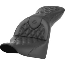 Roadsofa™ Lattice Stitch Seat — Black, 2-up seat