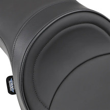 Low-Profile Touring Seat — Overall length 68.5 cm (27"), Driver width 32 cm (12-1/2"), Black