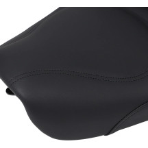 Explorer™ Seat — 73.5 cm (29") overall, 2-Up, fits Softail Deluxe FLSTN (rack removal required), Black